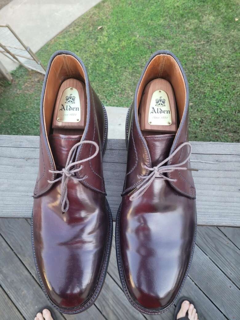 Alden Shell Cordovan Color 8 Chukka Boots 1339 Size 10.5 EEE | eBay