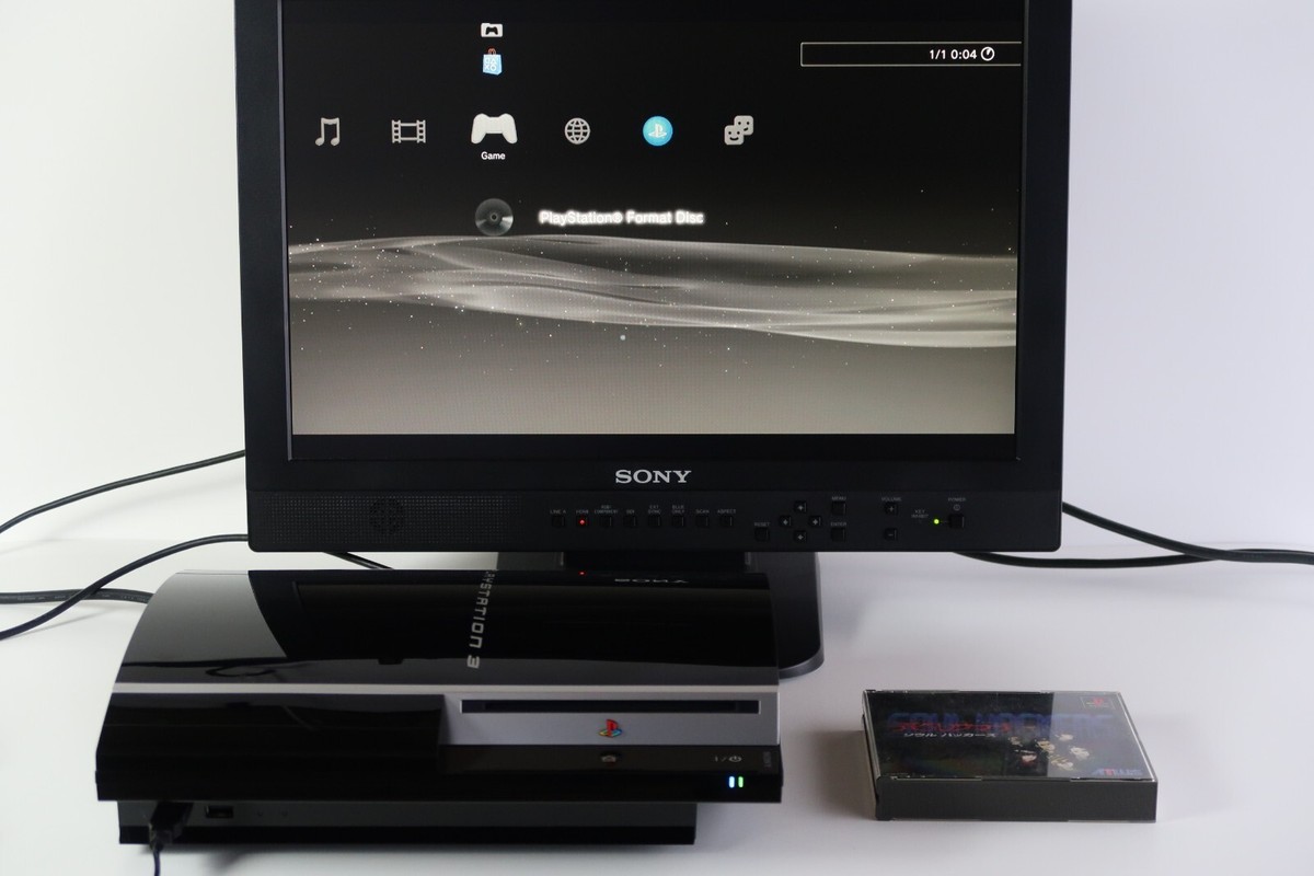 SONY PLAYSTATION 3 PS3 Black Console CECHL00 80GB W/Box F/S Tested