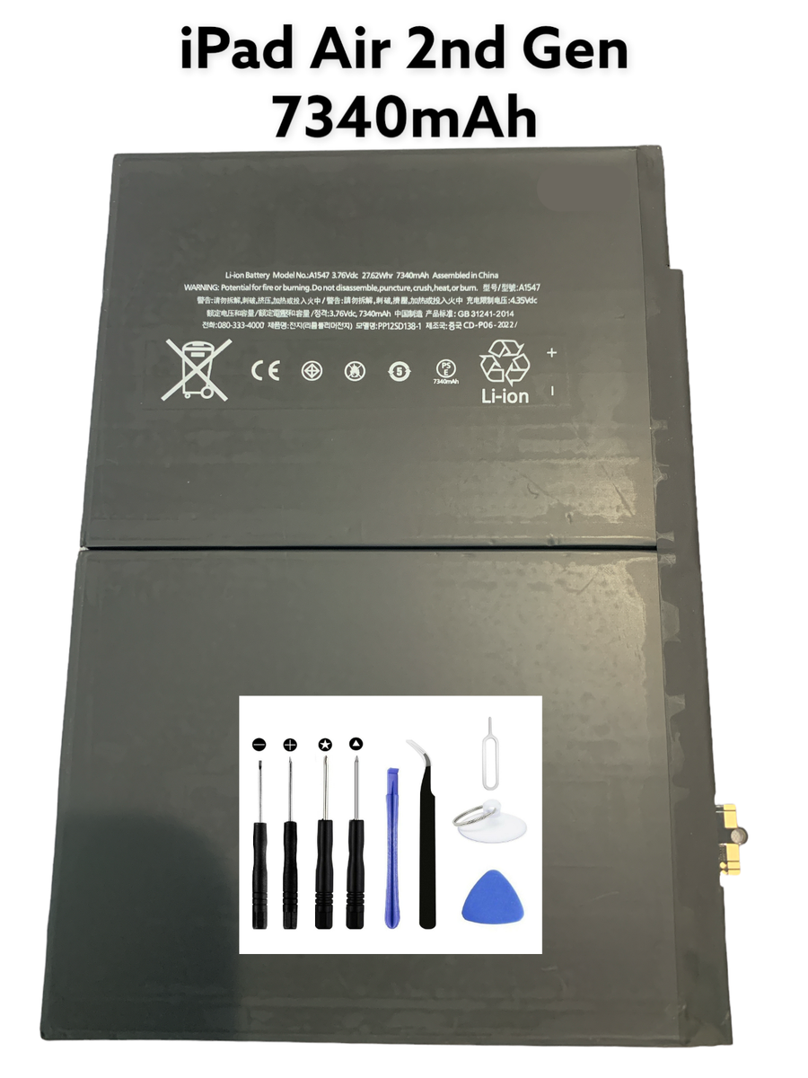 iPad Air 2 2nd Gen 7340mAh Replacement Battery with Tool Kit A1566