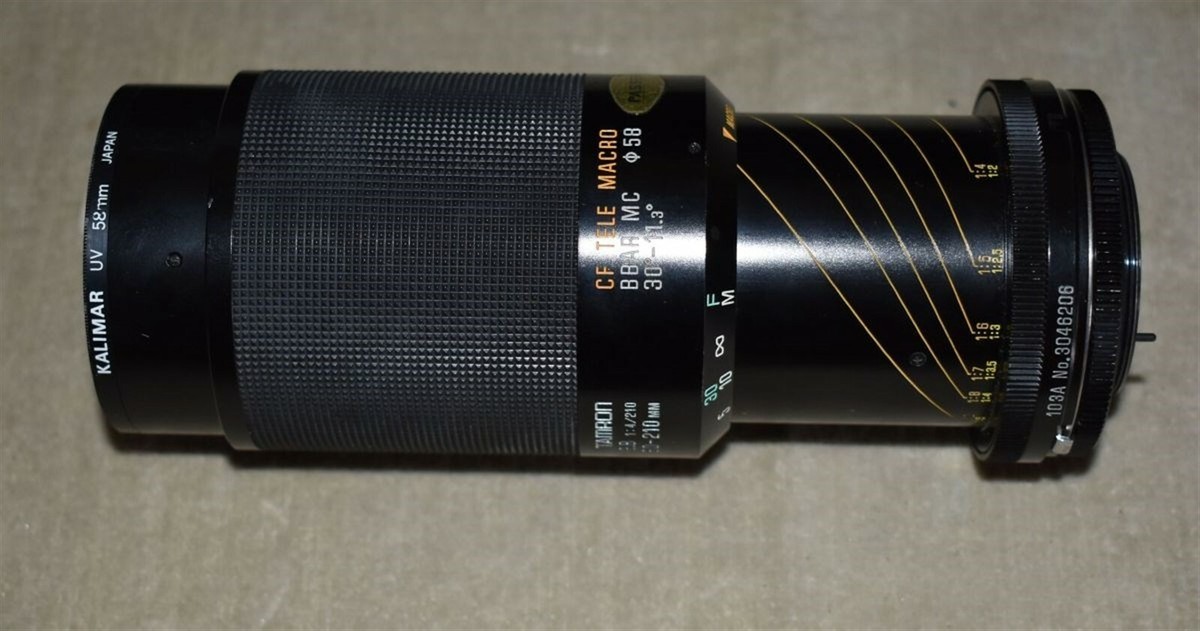 VINTAGE TAMRON CF TELE MACRO 80-210mm 1:3.8 CAMERA LENS BBAR MC W