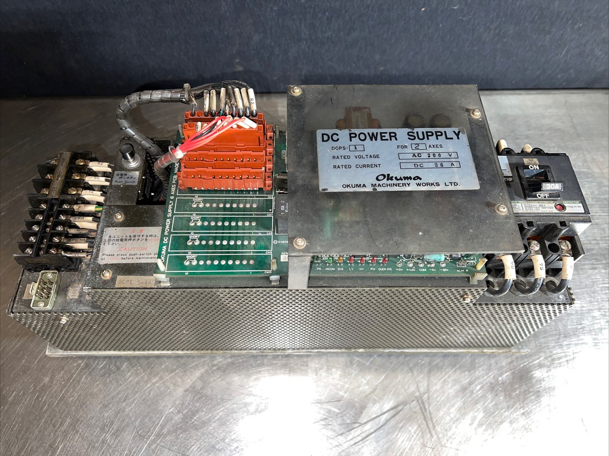 OKUMA DCPS-1 DC POWER SUPPLY FOR 2 AXES, 200V AC, 86A DC, DCPS1 | eBay