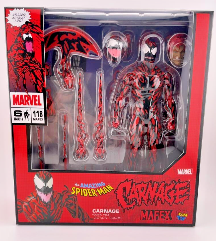 Mafex No.118 Amazing Spider-man Carnage Comic ver. Action Figure