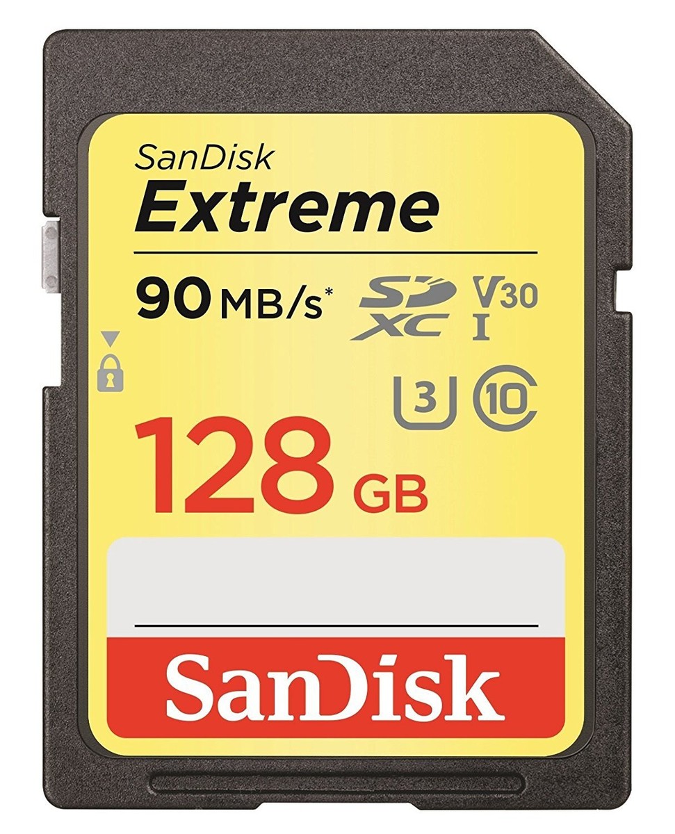 Sandisk 128GB FS extreme RX100 4K SD card for Sony RX100 VII VI V