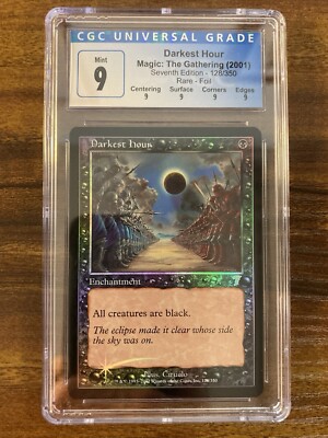 MTG✨DARKEST HOUR FOIL✨7th Edition CGC Quad 9's MINT RARE Ciruelo