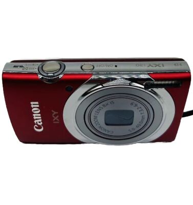 Canon IXY 130 RE Digital Camera 16MP 8x Zoom Lens Red | eBay