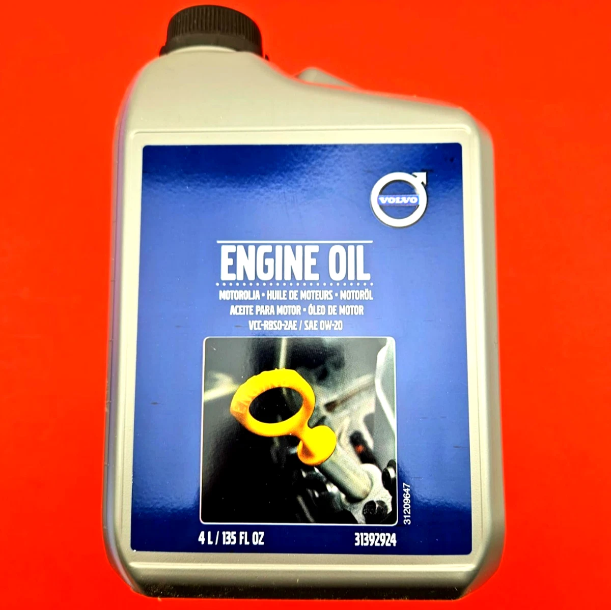 Original Volvo Motor Oil SAE 0W20 4 Liters VCC-RBS0-2AE - 31392924