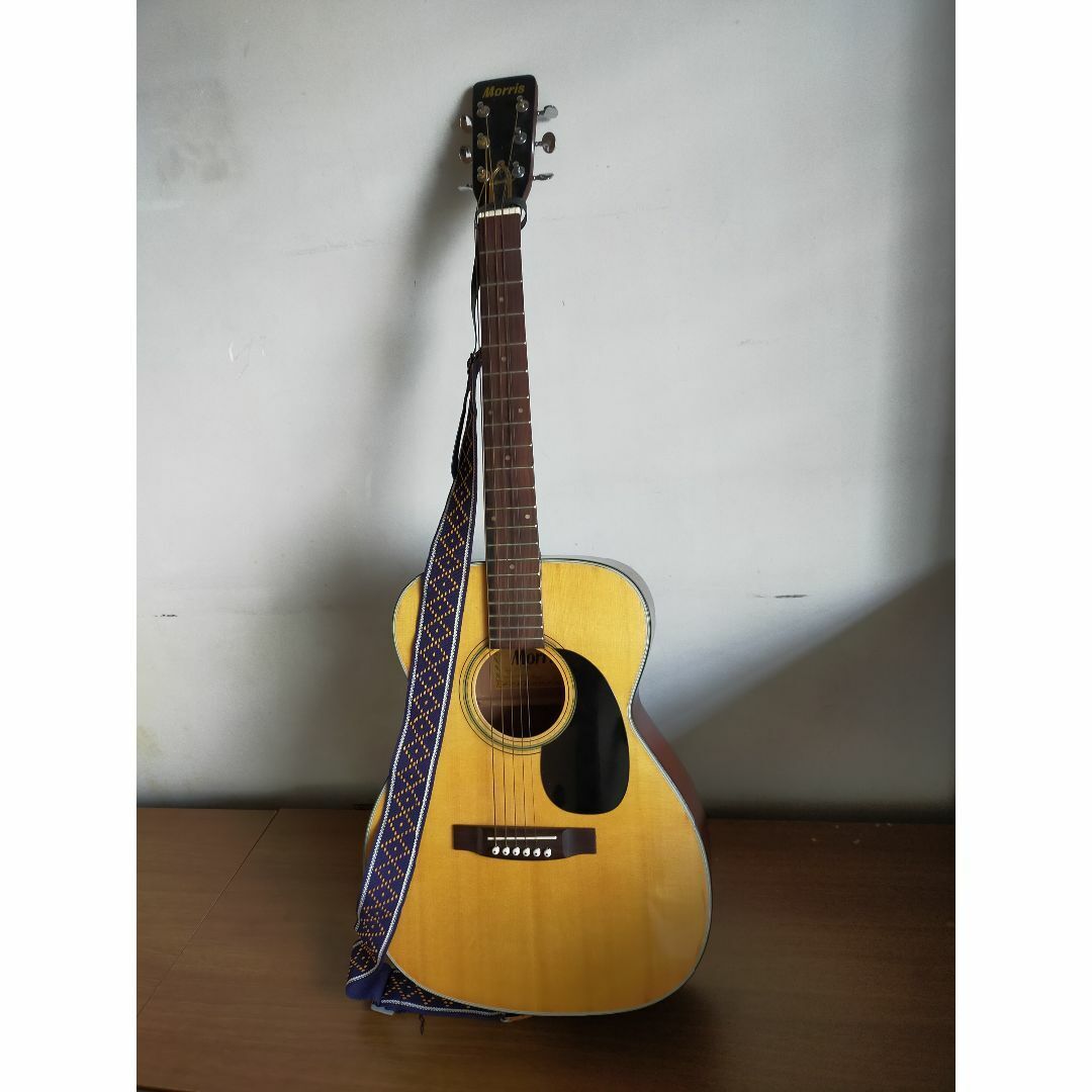 Acoustic Guitar Morris F-18 Natural Made in Japan with Cover
