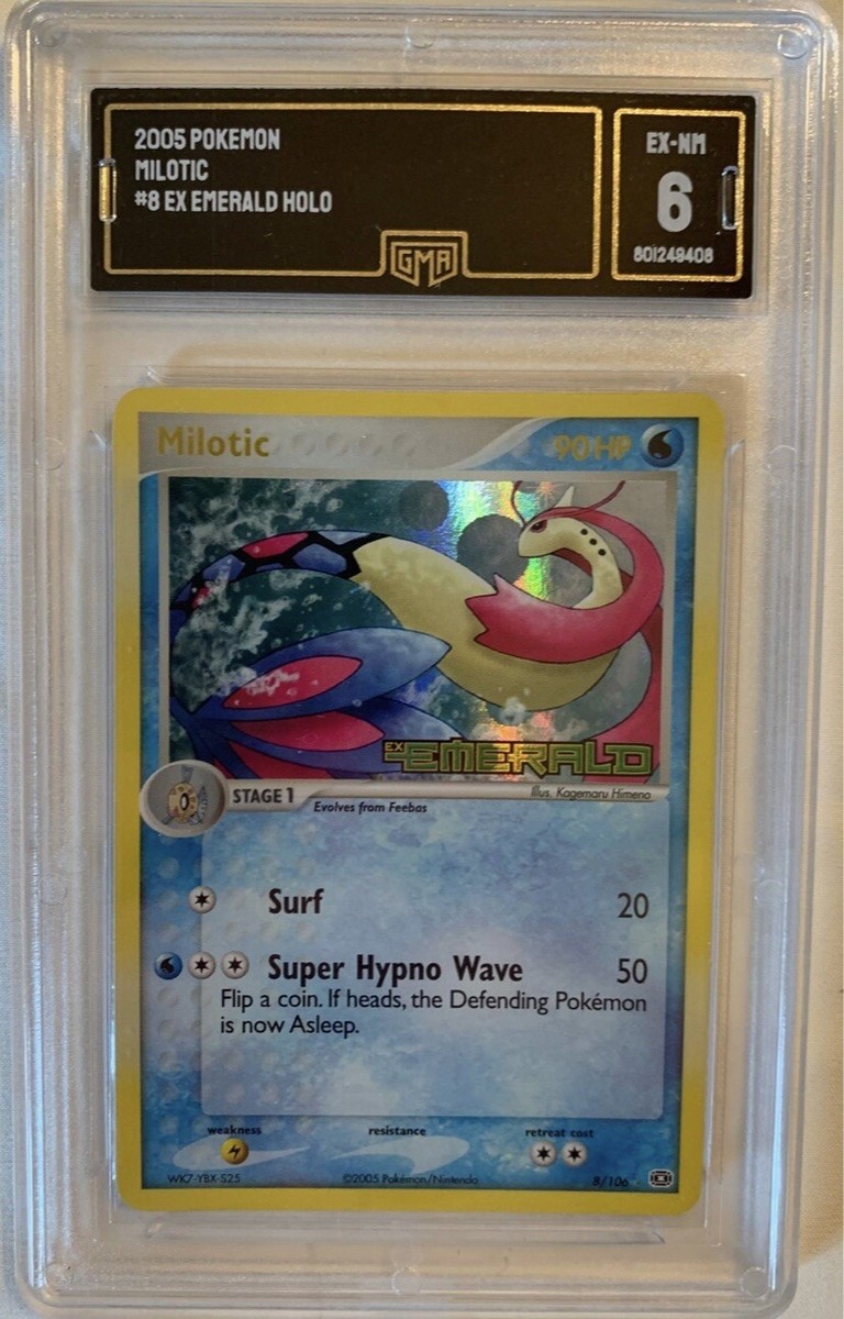GMA 6 Milotic Emerald 8/106 Reverse Holographic Pokemon Card | eBay