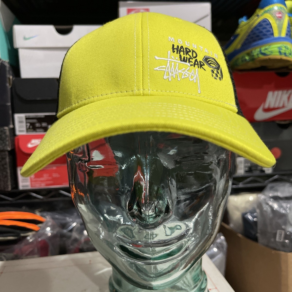 Stussy Mountain Hardwear Hat Cap Mens Adjustable Yellow Trucker