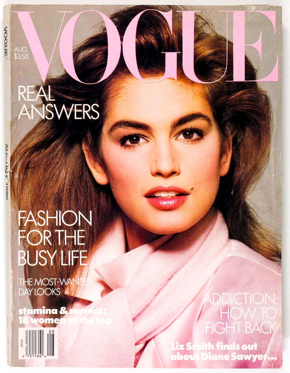 CINDY CRAWFORD 1st Vogue AVEDON The SuperModels TURLINGTON