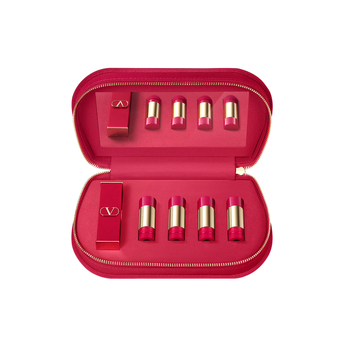 Valentino Rosso Couture Pouch Lipstick Set - 5 Lipstick refills +