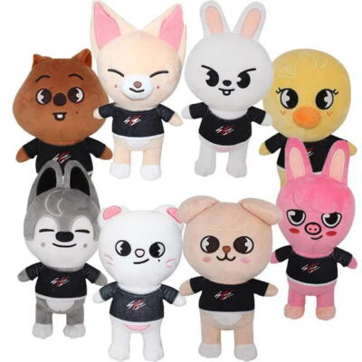 20cm Kpop Stray Kids Cartoon Skzoo Stuffed Animal Plush Toy Wolf