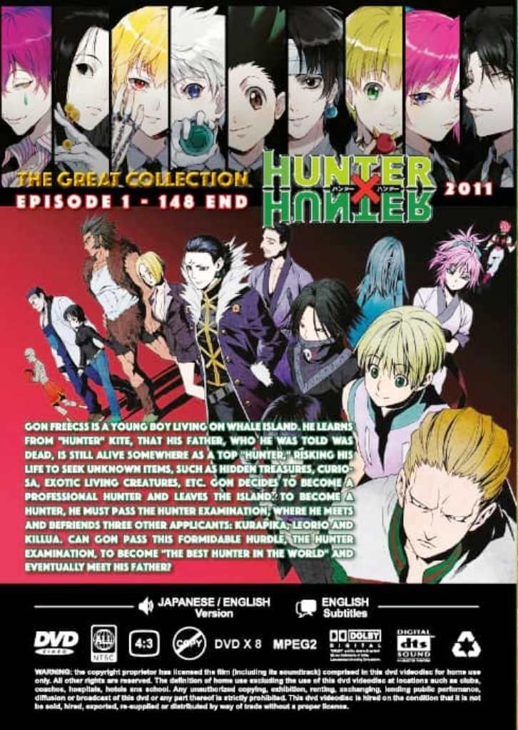 Hunter x Hunter 2011 Great Collection 148 Episodes Anime DVD