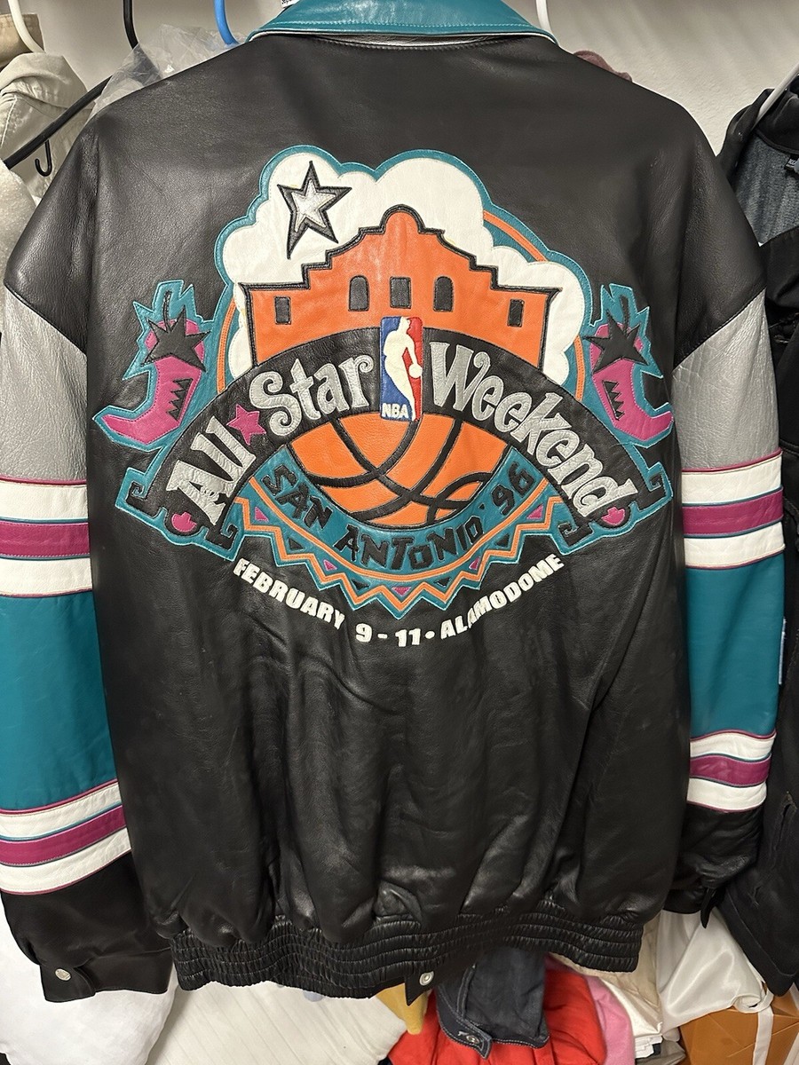 NBA All Star 96 San Antonio Xxl Jeff Hamilton Leather Jacket | eBay