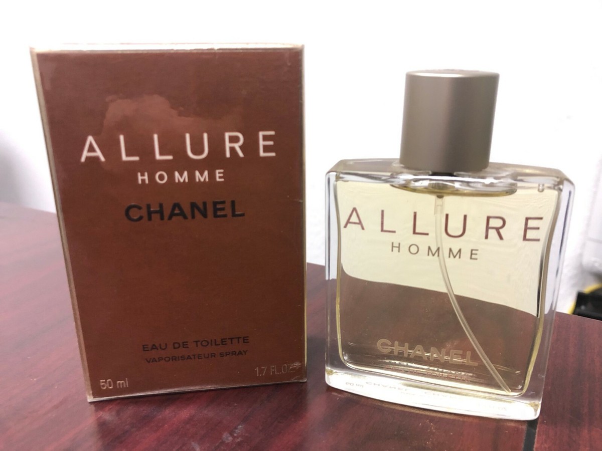 VINTAGE * CHANEL ALLURE HOMME 1.7 oz / 50 ML EDT Spray With Batch