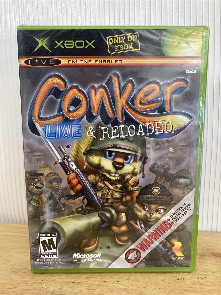 CONKER: LIVE & RELOADED XBOX BRAND NEW FACTORY SEALED RARE