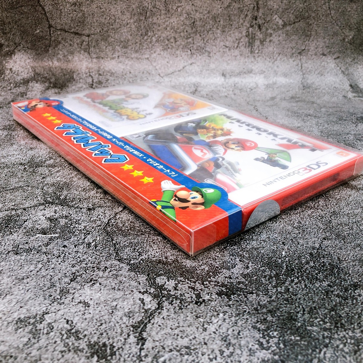 Nintendo 3DS Double Pack Mario & Luigi RPG Paper Mix & Kart 7 Game