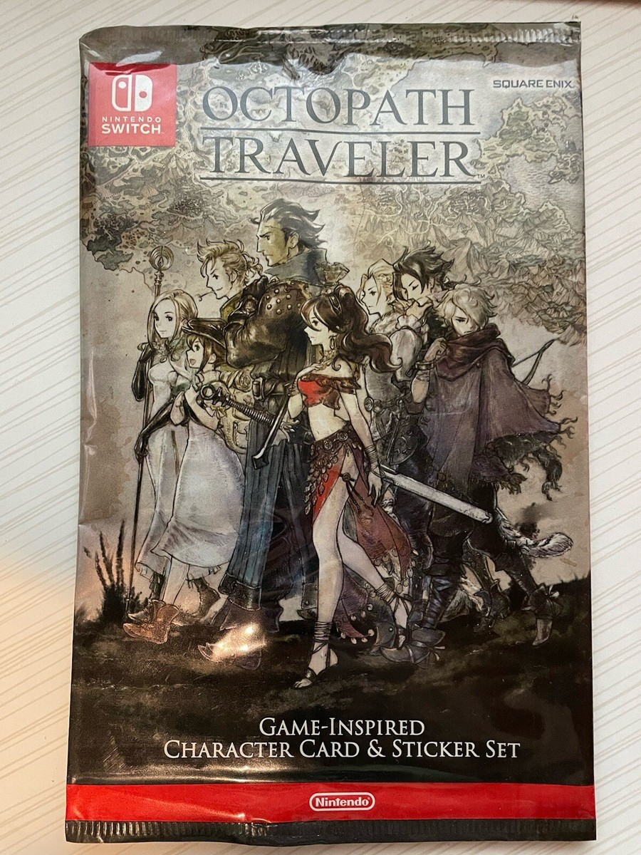 Octopath Traveler Sealed Preorder Bonus (8 Cards + Pixel Art