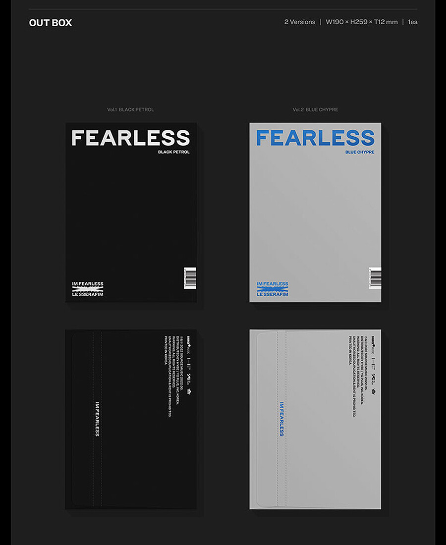 LE SSERAFIM [FEARLESS] Album 2 Ver SET 2CD+2 Photo Book+4 Card+etc