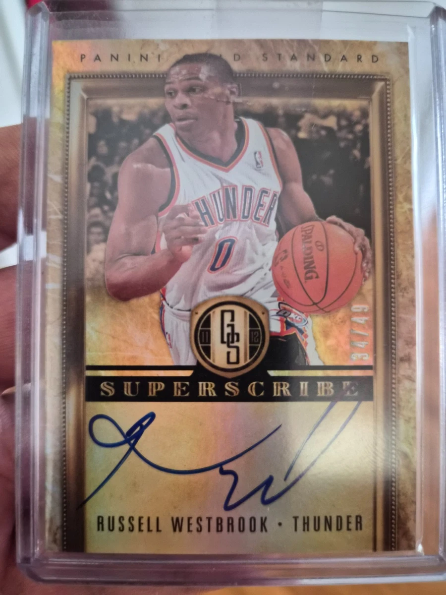 Panini Russell Westbrook Basketball Autographed Sports Trading