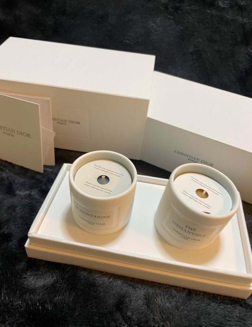 Christian Dior Mini Candle Set 30 Montaigne & The Osmanthus With