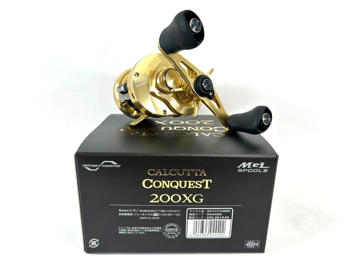 SHIMANO Bait Reel 22 CALCUTTA CONQUEST 200XG Right Handle Reel New