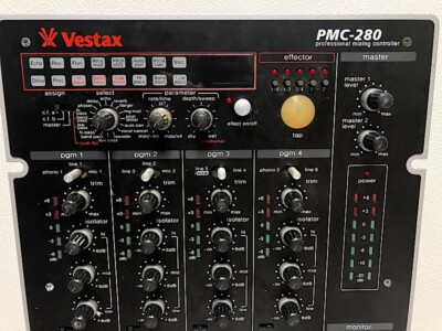 VESTAX PMC 280 DJ MIXER WITH EFFECTS VOCODER Confirmed Operation