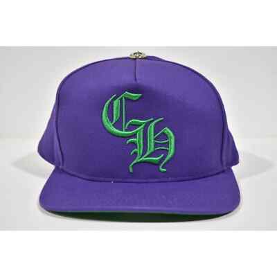 Chrome Hearts CH Logo Trucker Purple Green Baseball Cap Snapback
