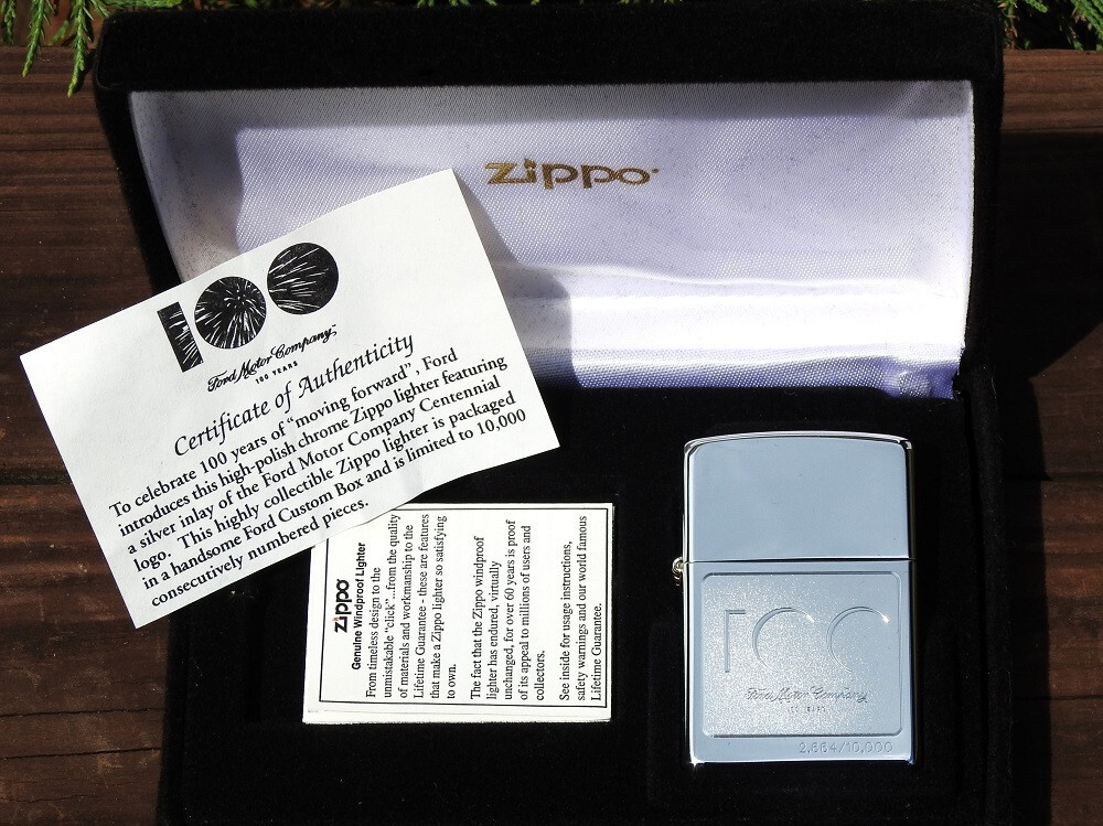 Ford Motor Company Zippo Lighter - 100 Years Centennial - 100th