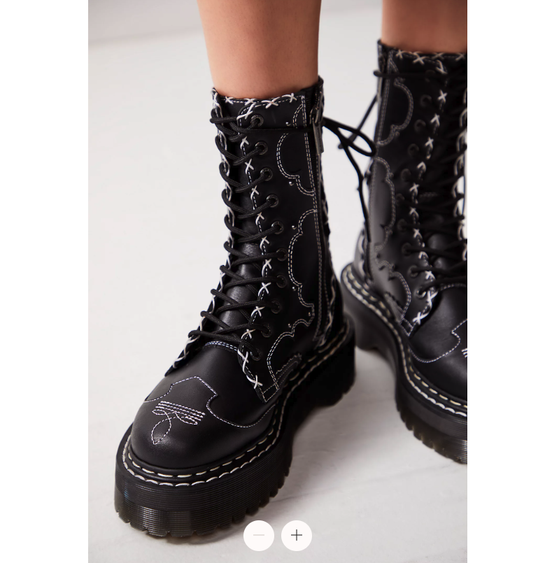 DR. MARTENS JADON HI Boot GOTHIC AMERICANA PLATFORMS RARE FIND