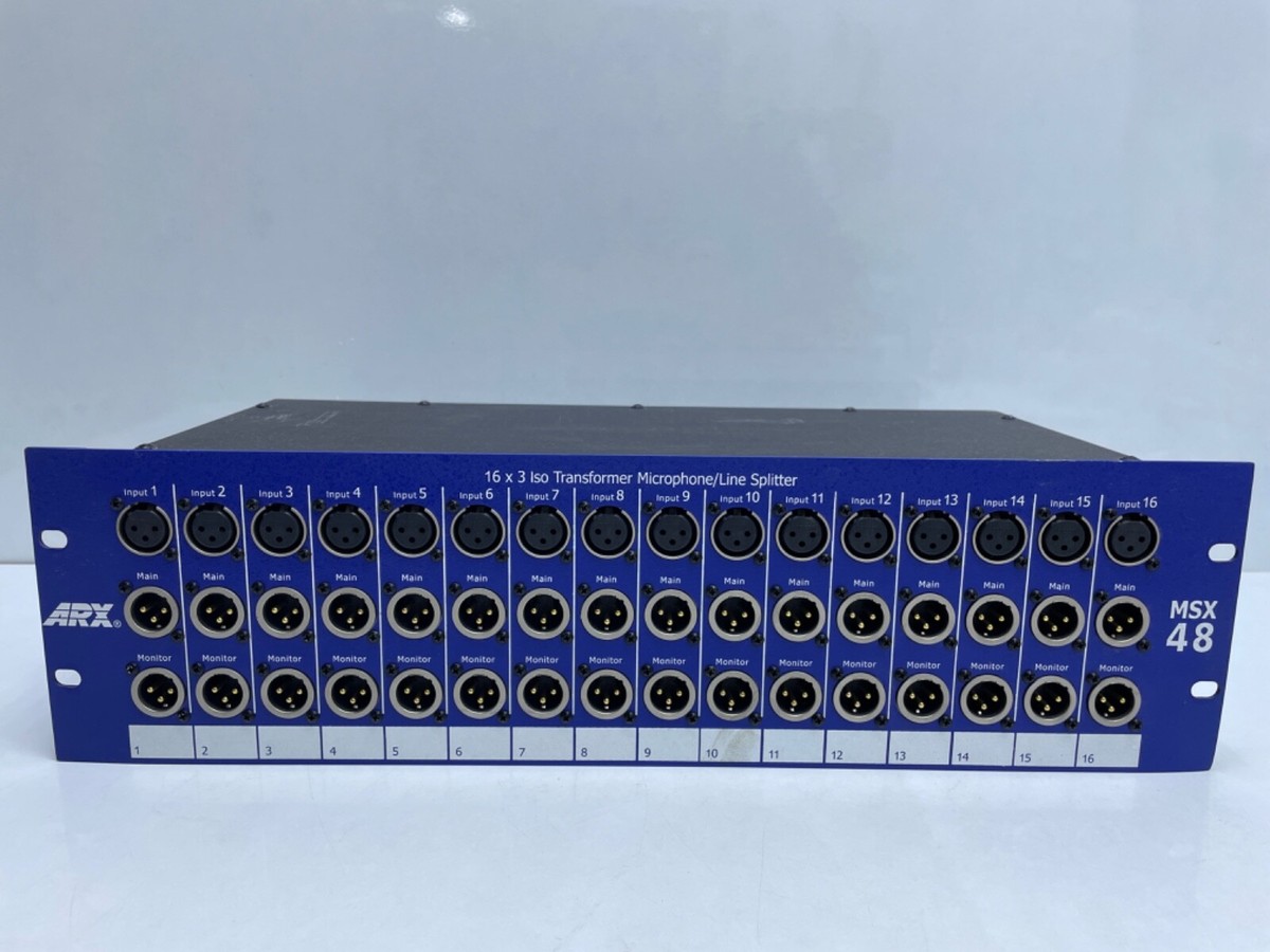 ARX MSX48 16*3 iso Transformer Microphone/Line Splitter | eBay