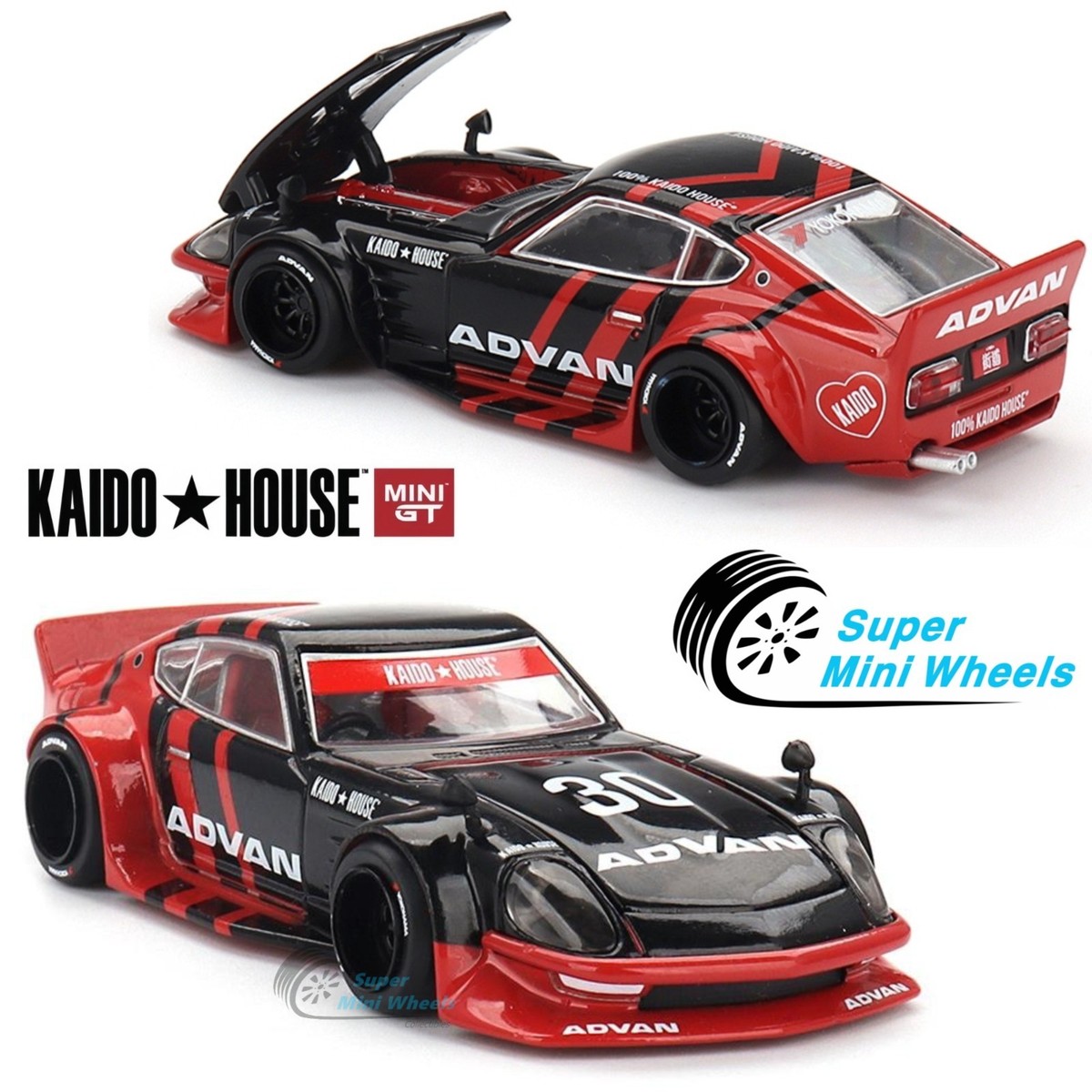 Kaido House x Mini GT 1:64 Nissan Fairlady Z Kaido GT ADVAN
