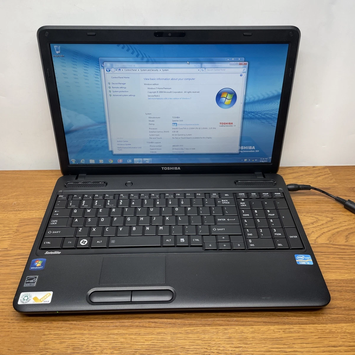 Toshiba Windows 7 Intel Core i3 2nd Gen. PC Laptops & Netbooks for