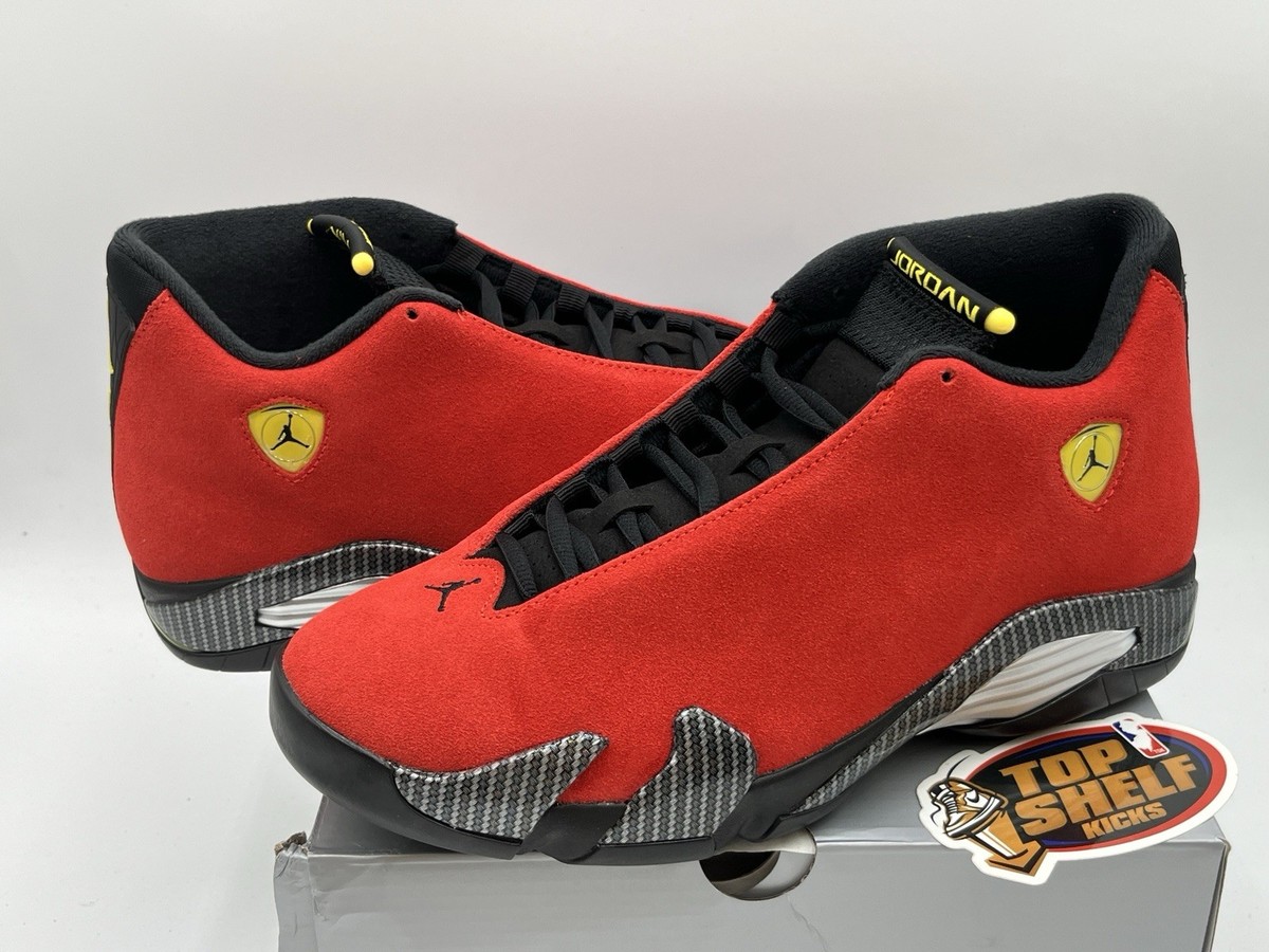 DS New Nike Air Jordan 14 Retro 2025 Ferrari Size 9.5 Red Suede
