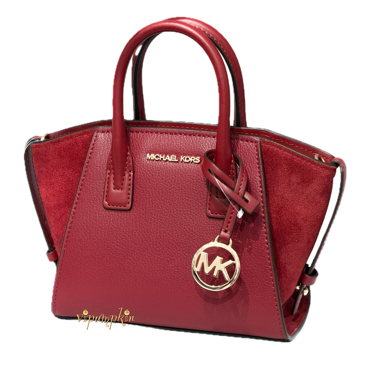 MICHAEL KORS AVRIL SATCHEL EXTRA SMALL CROSSBODY LEATHER SUEDE BAG