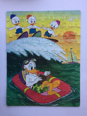 Vintage Walt Disney Donald Duck 100 piece Puzzle by Whitman