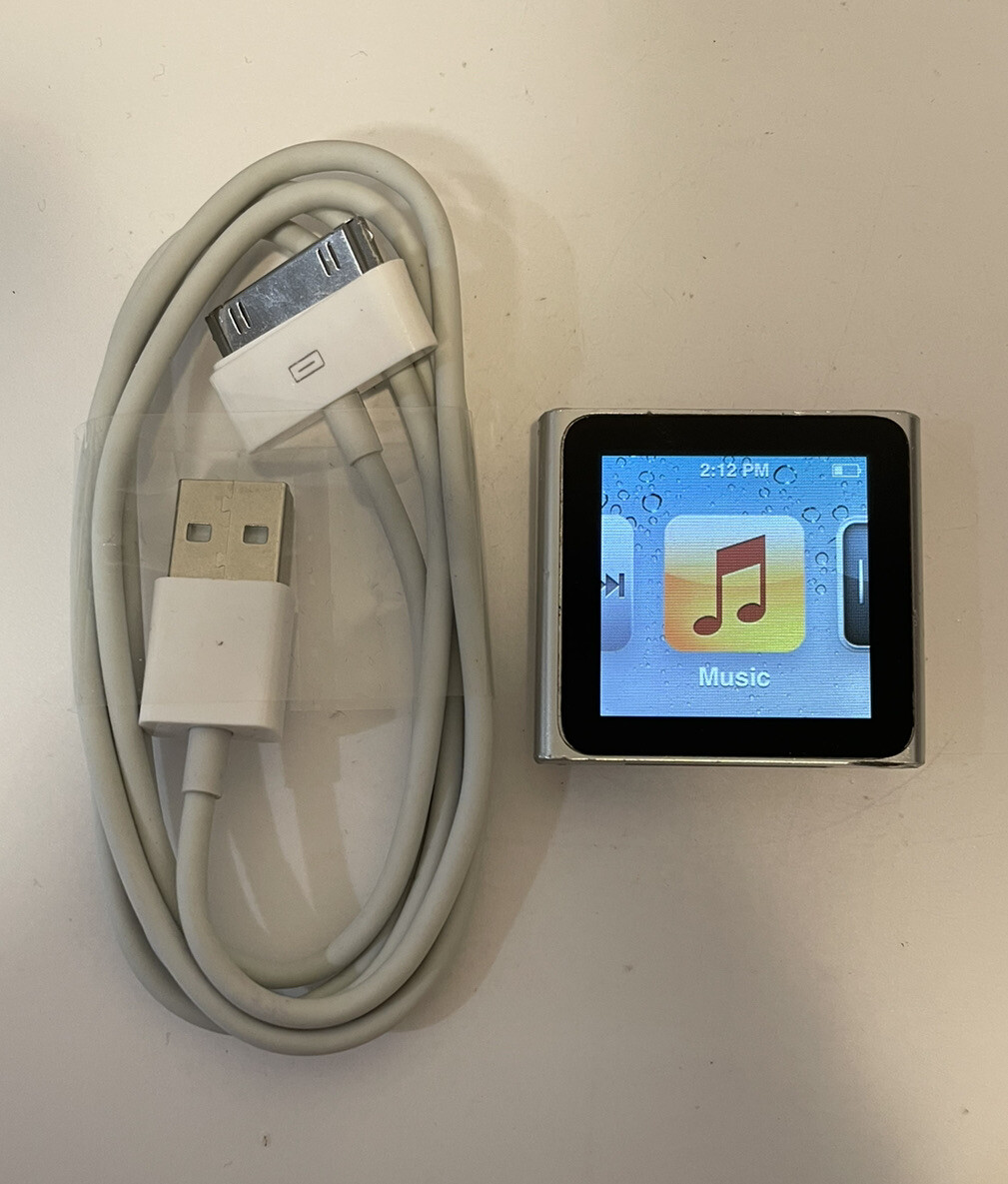 Apple iPod nano 6th Generation Silver (16 GB) Works Great