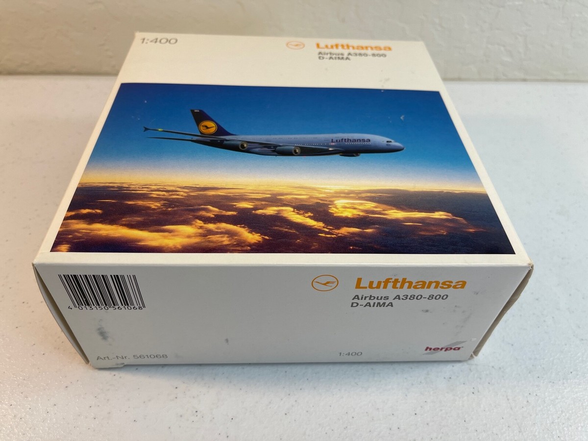 HERPA WINGS 1/400 LUFTHANSA AIRBUS A380-800 D-AIMA FIRST RELEASE