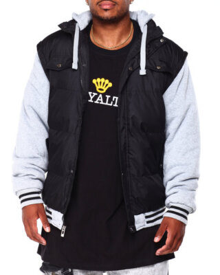 ジャケット・アウター SEE SEE NYLON/FLEECE HOODY JACKET SEE SEE x