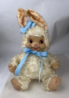Vintage Rushton Plush Rubber Face Bunny Rabbit | eBay
