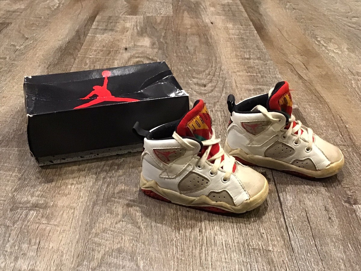 Vintage 1991 Nike Baby Air Jordan Shoes Red White Size 4 IOB | eBay