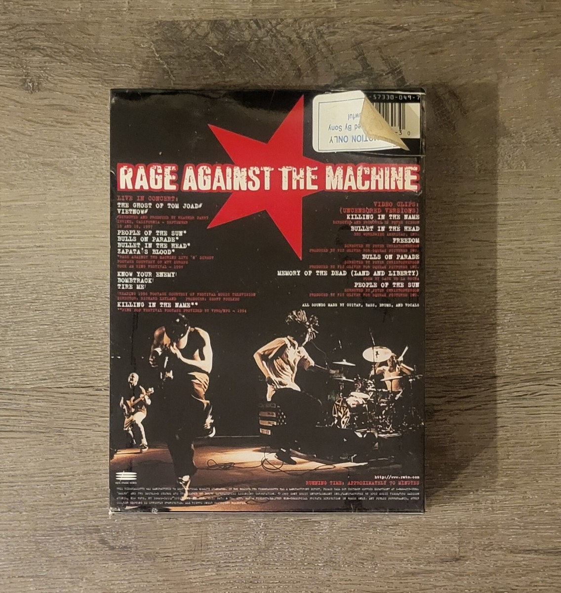 Rage Against the Machine (VHS, 1997, Includes Free CD Single) for