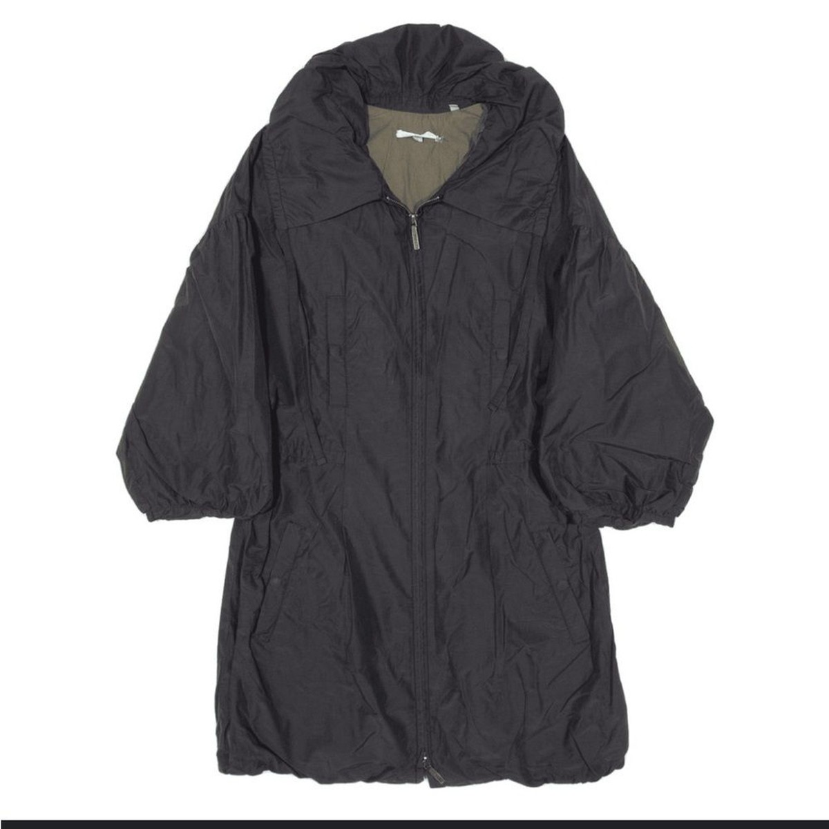 Vince Zip Up Jacket with Bubble Hem Sleeves 3/4 women's small