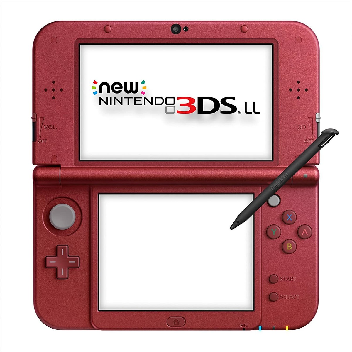 USED Japanese New Nintendo 3DS XL LL METALLIC RED only console RED