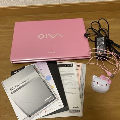 Sony VAIO Laptop Pink Windows7 Hello Kitty Mouse Japanese Keyboard