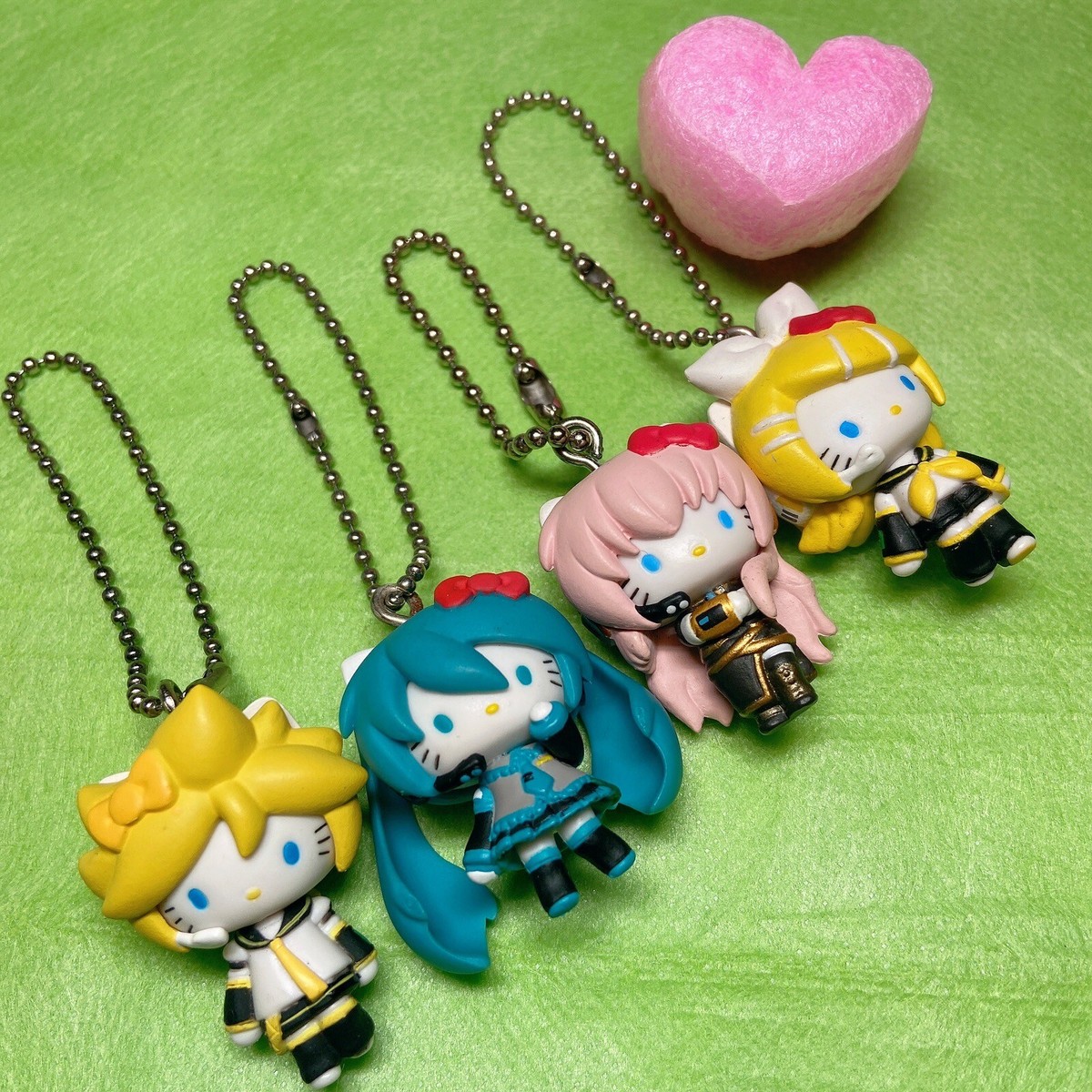 Vocaloid × Hello Kitty 2012 Keychain Hatsune Miku Kagamine Rin Len