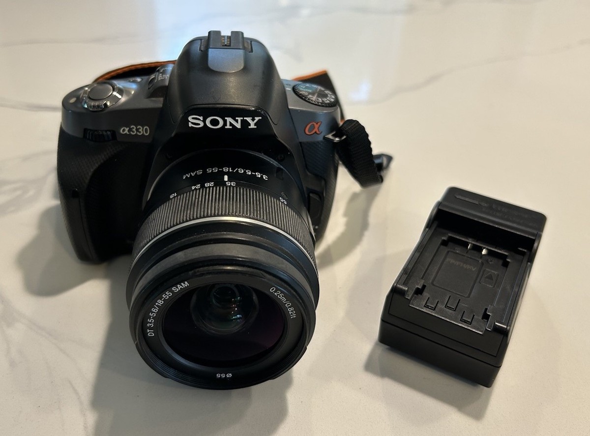 Sony Alpha DSLR-A330 10.2MP Digital SLR Camera - Black (Kit w/ DT