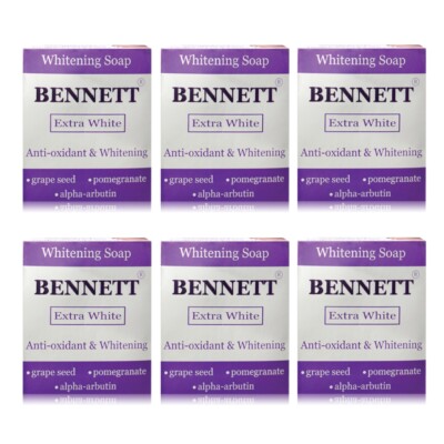 BENNETT Extra White Soap Bar Whitening Skin White Face & Body Anti