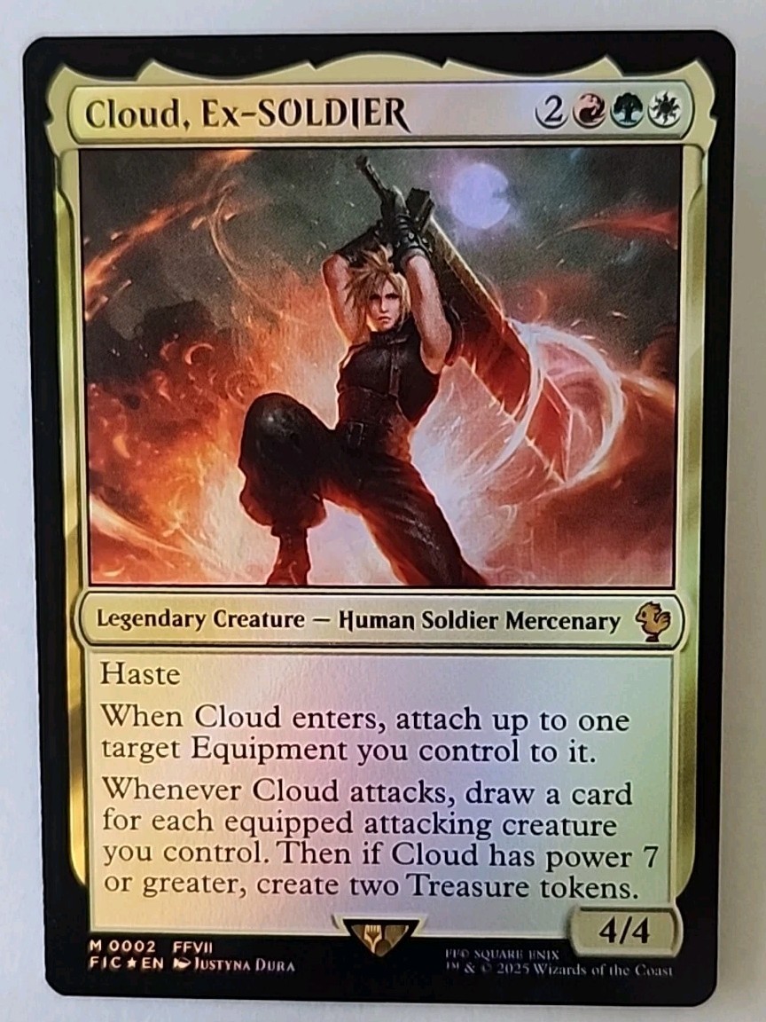 MTG 元ソルジャー、クラウド 日本語版 拡張Foil MTG FF 元ソルジャー