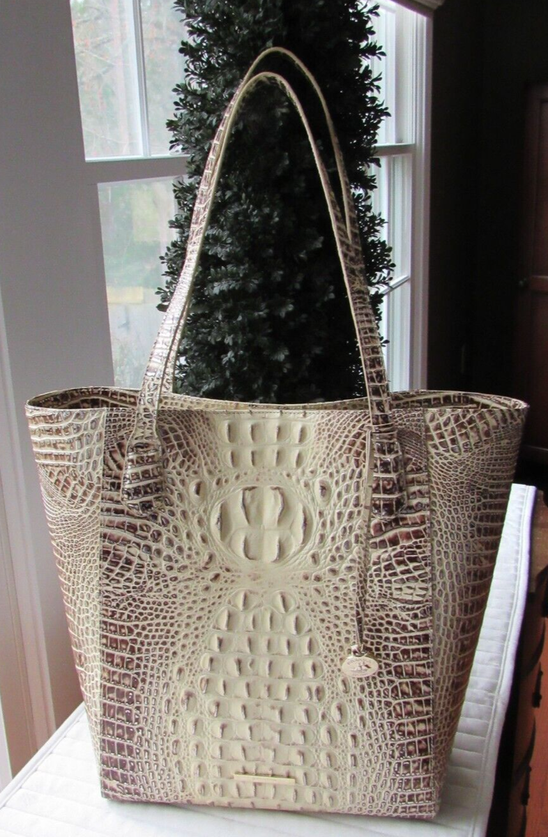 BRAHMIN Jayden Ginger Ombre Melbourne Genuine Leather Tote